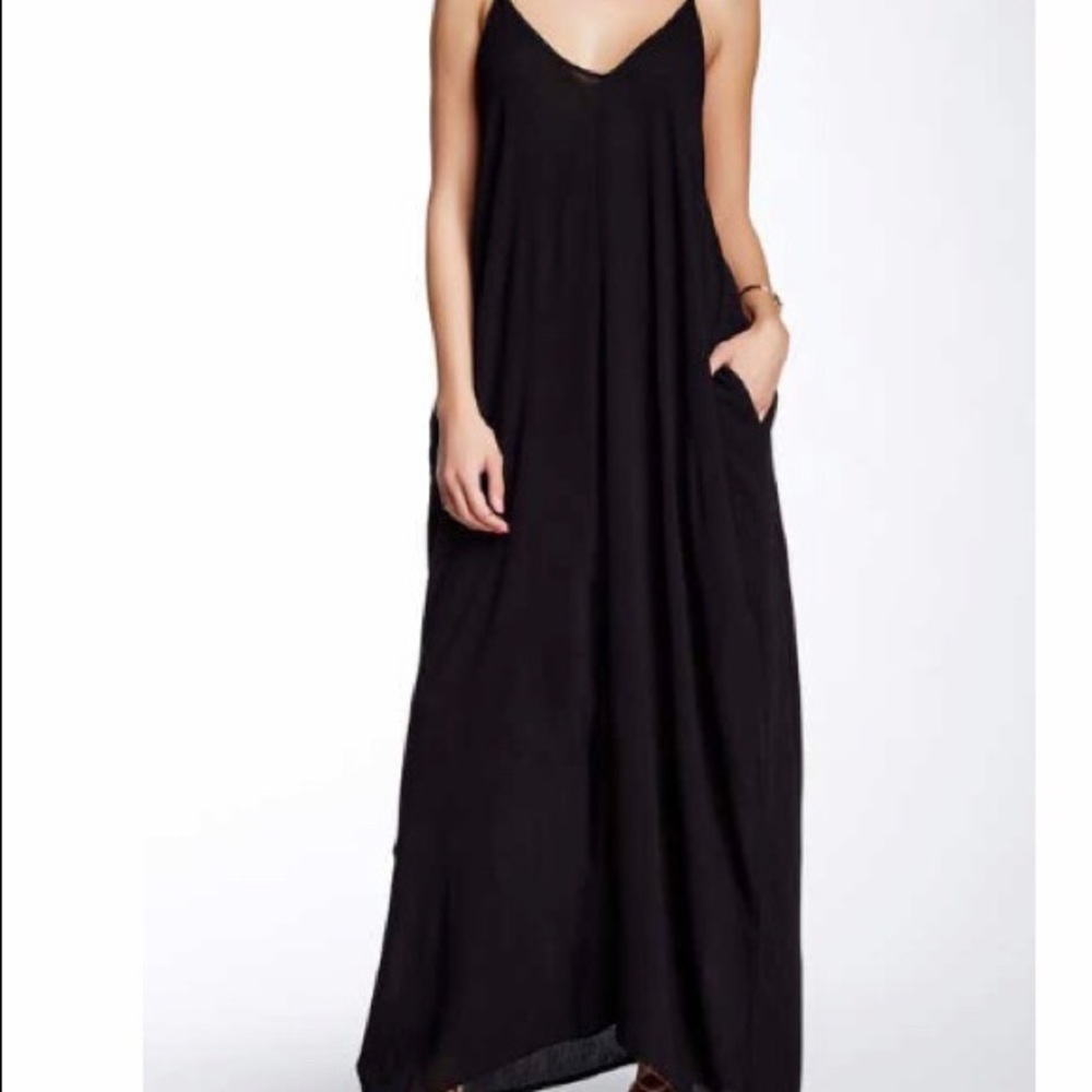Black maxi dress
